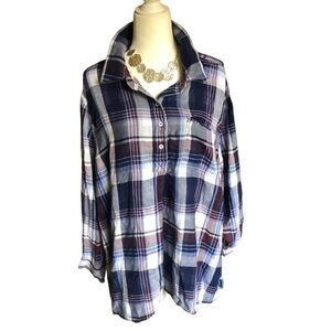🌻 4/$25  Lane Bryant Plaid Buttondown Shirt
